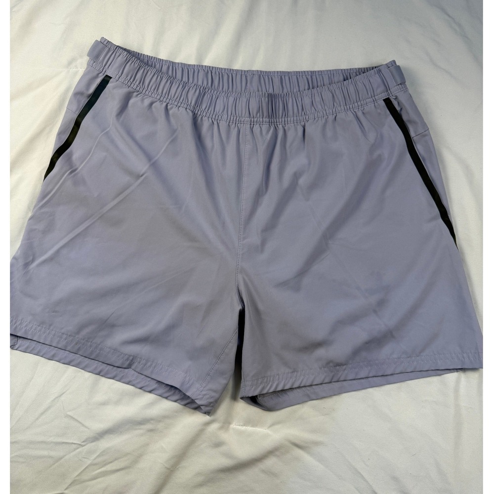 SKORA Mens Quick Dry‎ Athletic Shorts Light Grey Elastic Waist Pockets Size XL